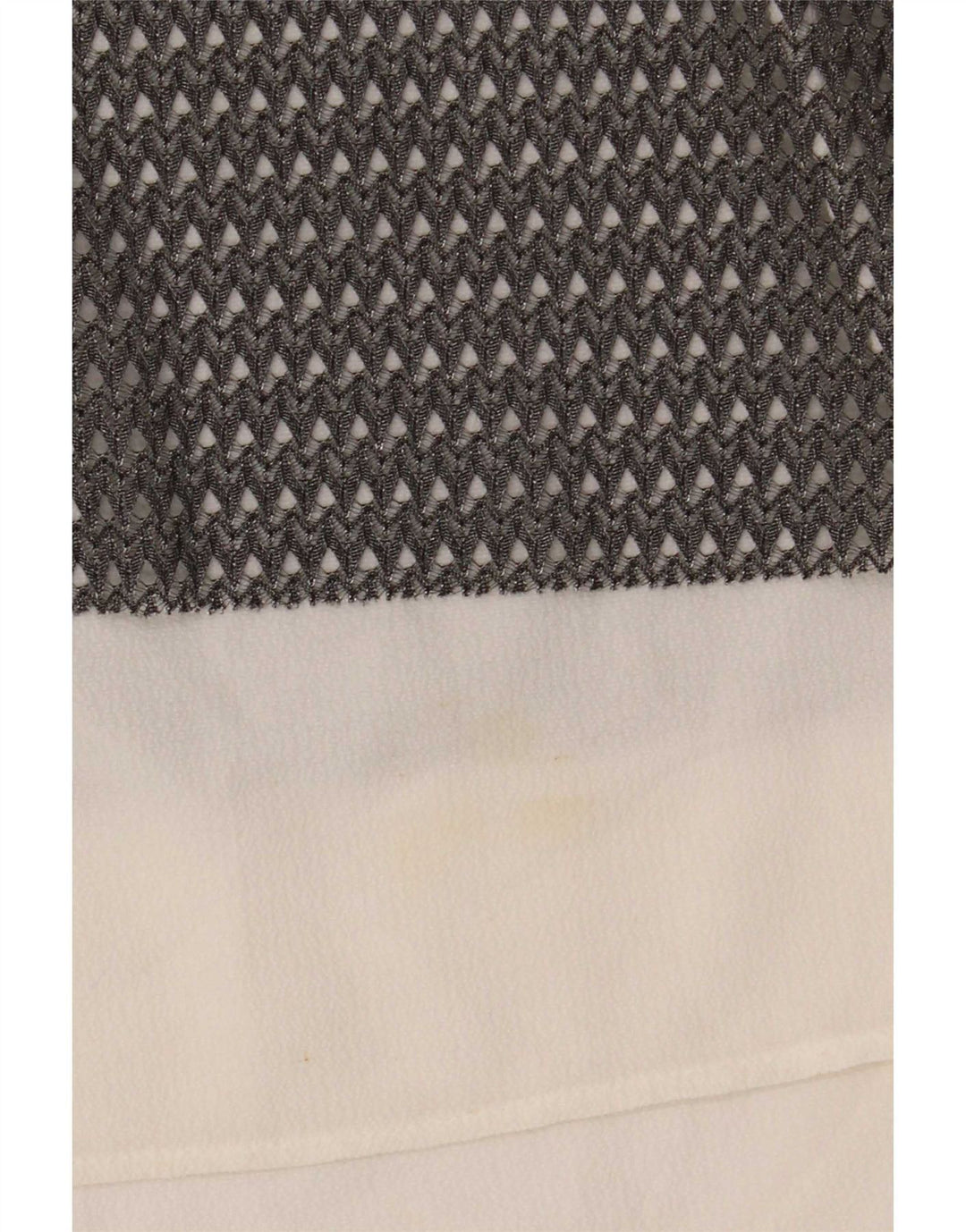 Zara Top transparente sin mangas para mujer UK 46 Bloque de color gris grande