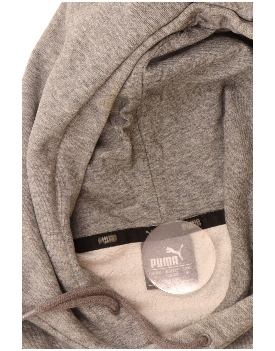 Puma Hombre Sudadera Con Capucha Jersey De Algodón Moteado Gris Medio