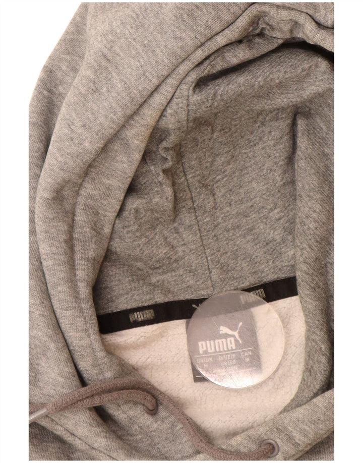 Puma Hombre Sudadera Con Capucha Jersey De Algodón Moteado Gris Medio