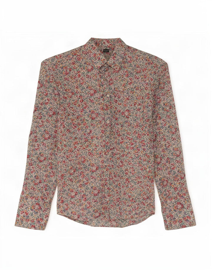 Paul Smith Camisa formal para hombre Talla 42 16 1/2 Grande Multicolor Floral