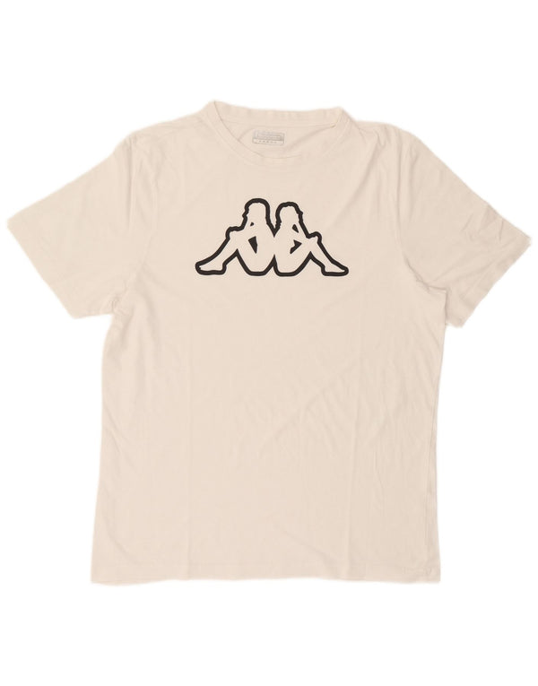 Kappa - Camiseta gráfica para hombre, talla grande, color blanco