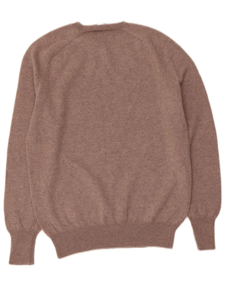 ZARA Jersey de cuello redondo para mujer, talla 40, color marrón medio
