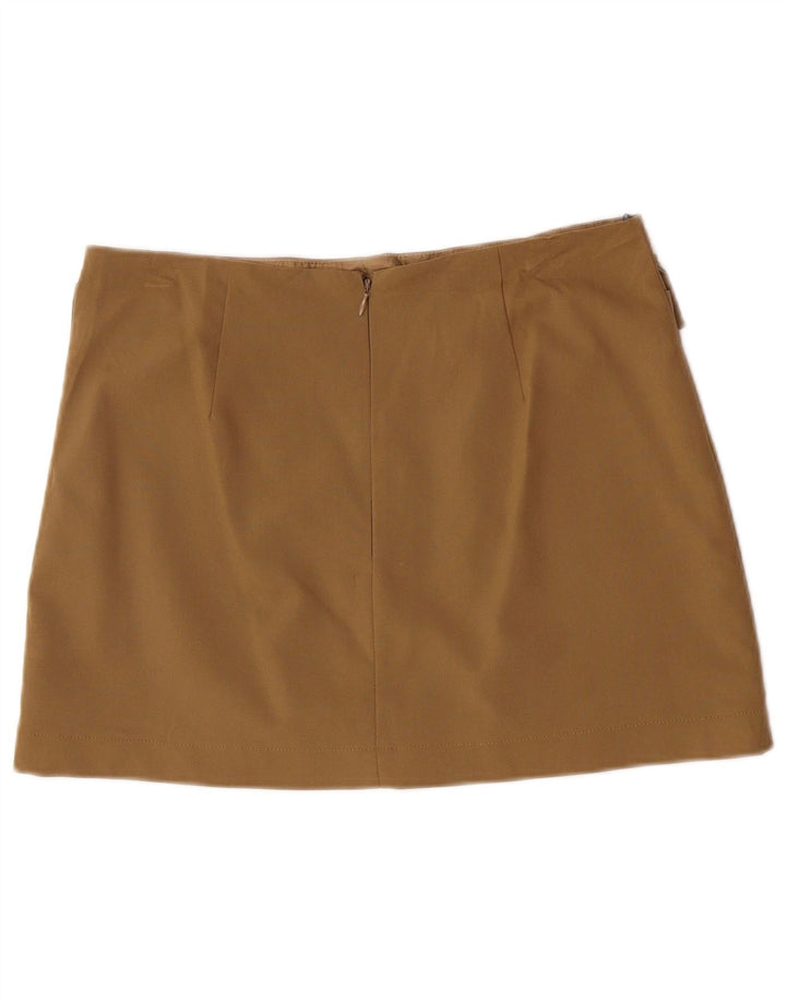 Topshop Minifalda para mujer UK 14 Large W32 Caqui Poliéster