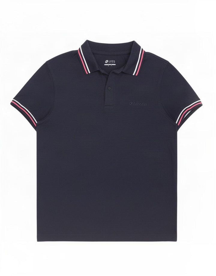 Polo Lotto Hombre Pequeño Azul Marino