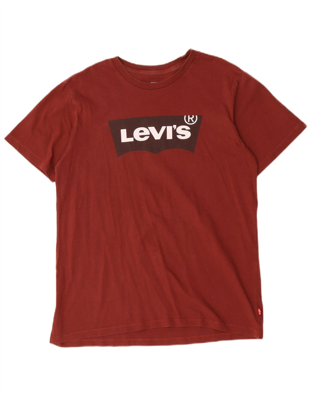 Levi's Camiseta gráfica para hombre Top Medium Borgoña Algodón