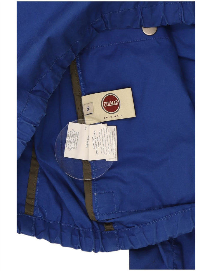 COLMAR Mens Tracksuit Top Jacket IT 46 Small Blue Polyester