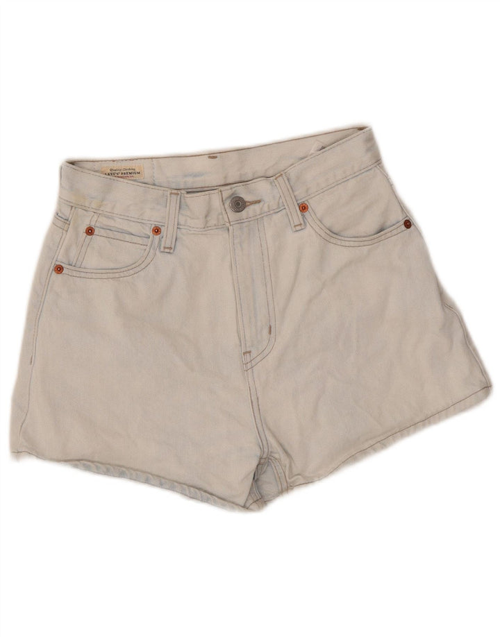 LEVI'S Pantalones cortos vaqueros de cintura alta para mujer W25 XS Algodón azul