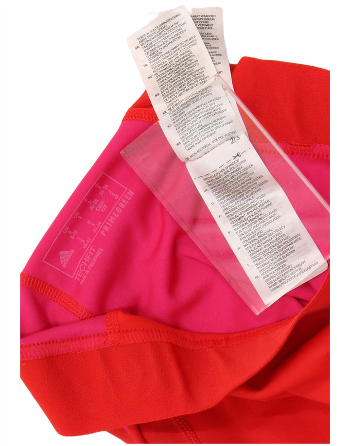 ADIDAS Leggings gráficos Tech Fit para mujer Reino Unido 8/10 Pequeño lunares rojos