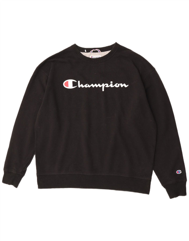 Champion Sudadera Gráfica para Hombre Jumper XL Algodón Negro