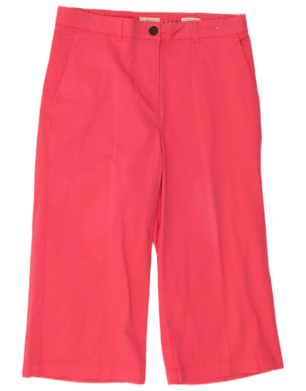 Joules Pantalones Capri para Mujer UK 40 Large W36 L20 Algodón Rosa