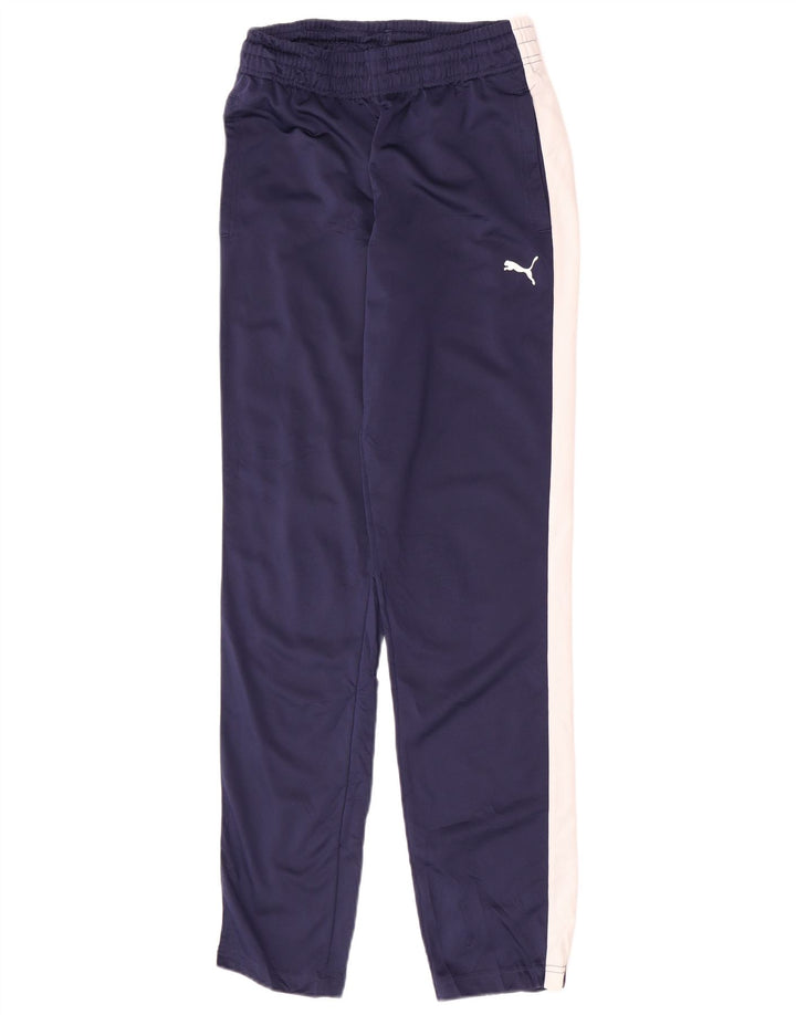 Puma Pantalones De Chándal Para Hombre Small Azul Marino Colorblock