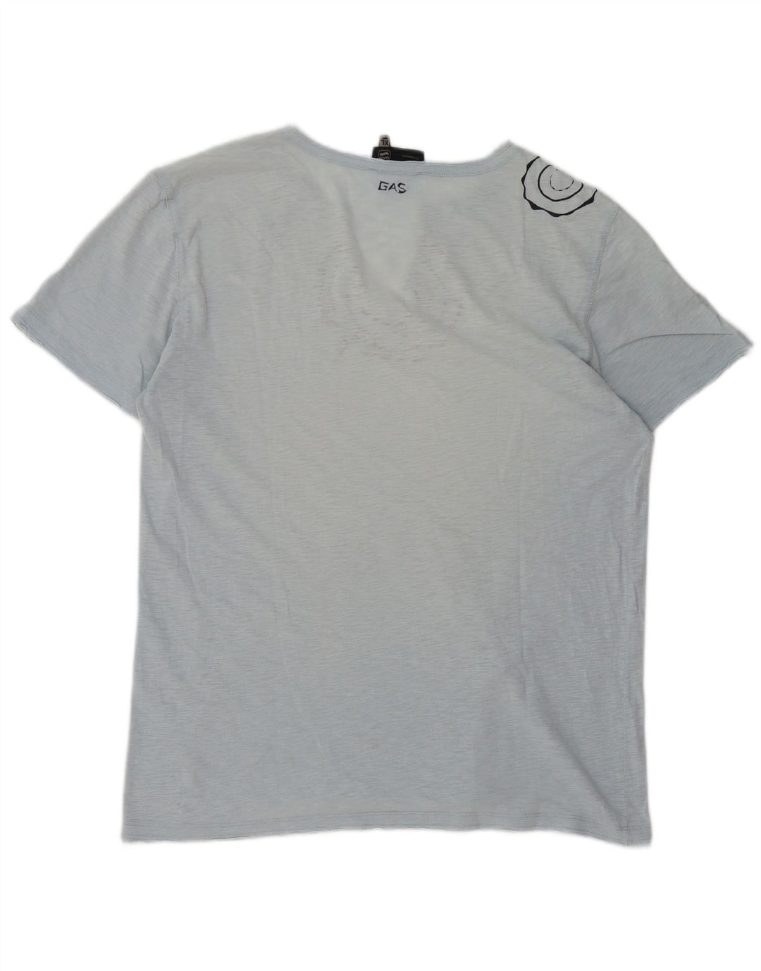 GAS Camiseta gráfica para hombre Top XL Azul moteado