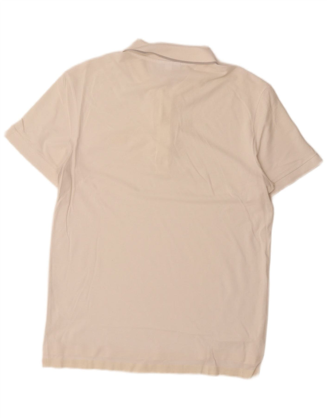 Lacoste Polo de corte regular para hombre talla 4 mediana blanco