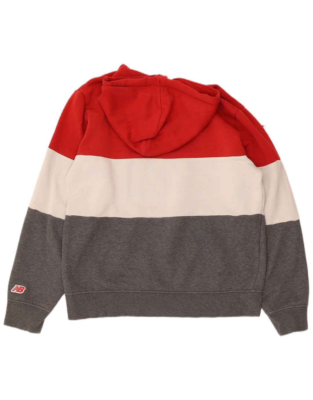 NEW BALANCE Jersey con capucha gráfica para hombre, talla grande, bloque de color multicolor