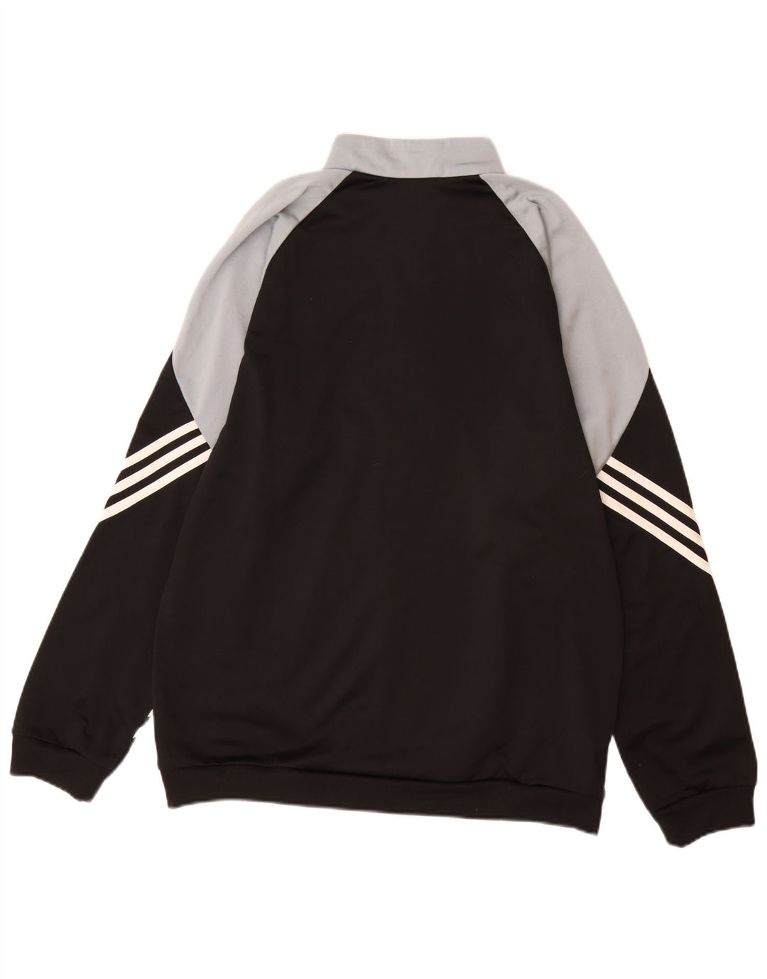 ADIDAS Hombre Chándal Top Chaqueta Grande Negro Colorblock Poliéster
