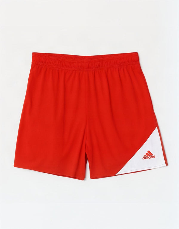 Adidas Mens Climalite Sport Shorts 2XL Rojo Colorblock Poliéster