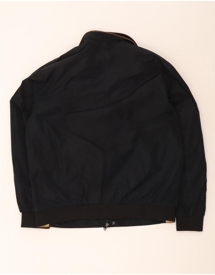 Marks & Spencer Chaqueta bomber azul Harbor para hombre Reino Unido 40 Grande Poliéster negro