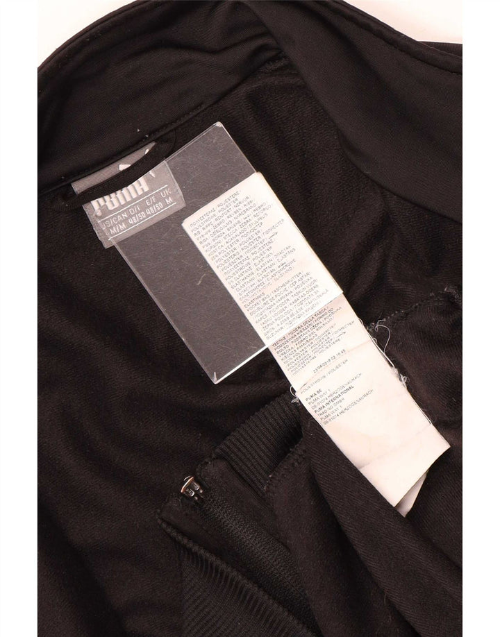Puma Chaqueta De Chándal Con Gráfico Para Hombre Negro Mediano