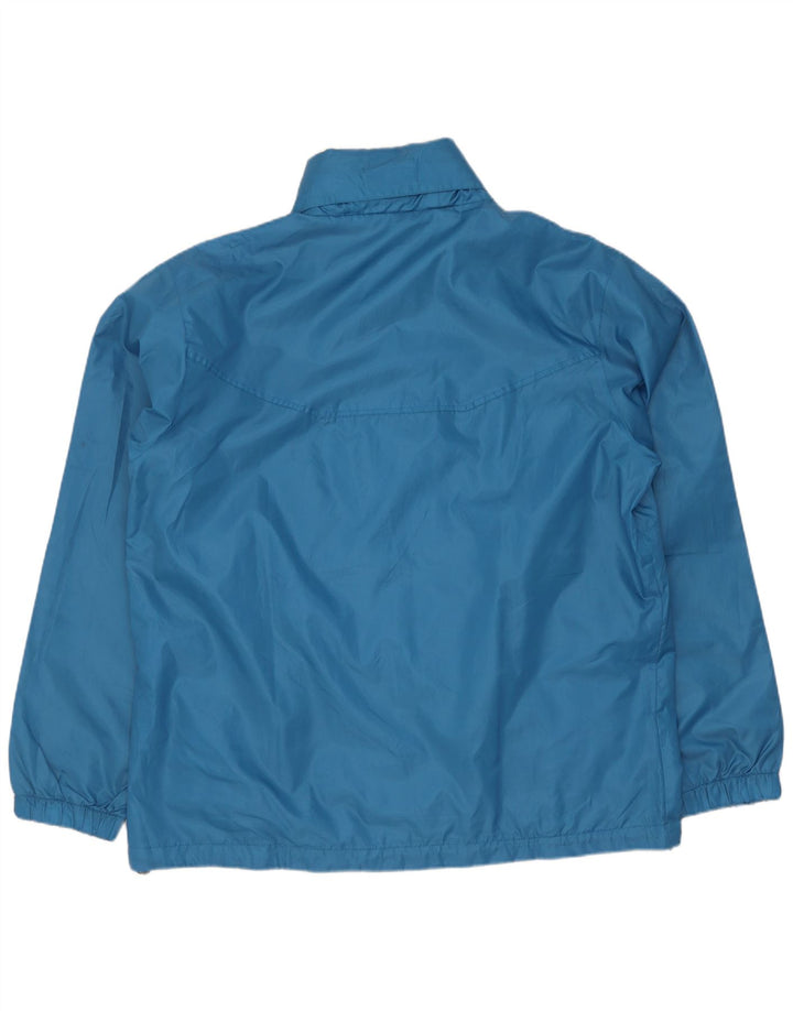 Brugi Chaqueta impermeable con capucha para hombre UK 42 XL Poliéster azul