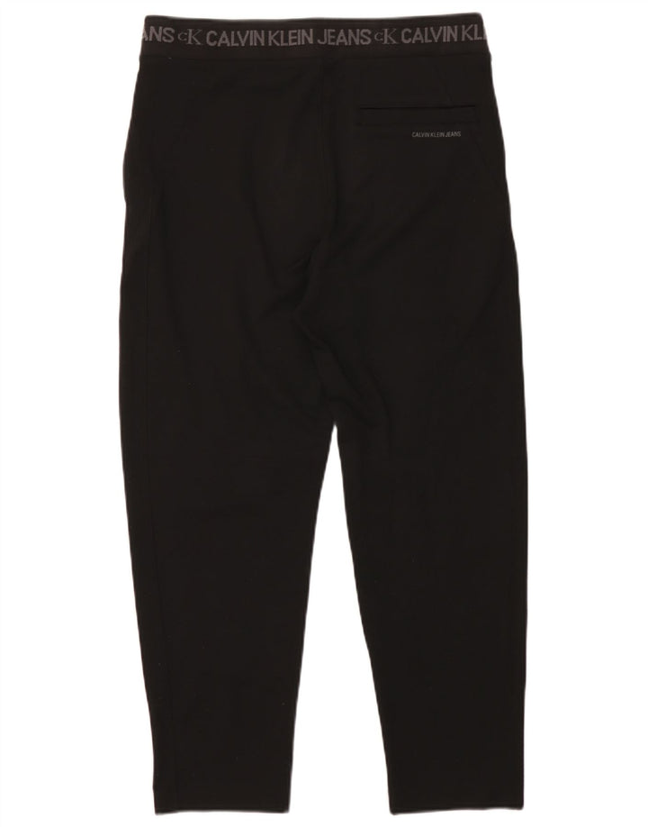 Calvin Klein Pantalones Cortos Gráficos para Hombre Medianos W32 L25 Poliéster Negro