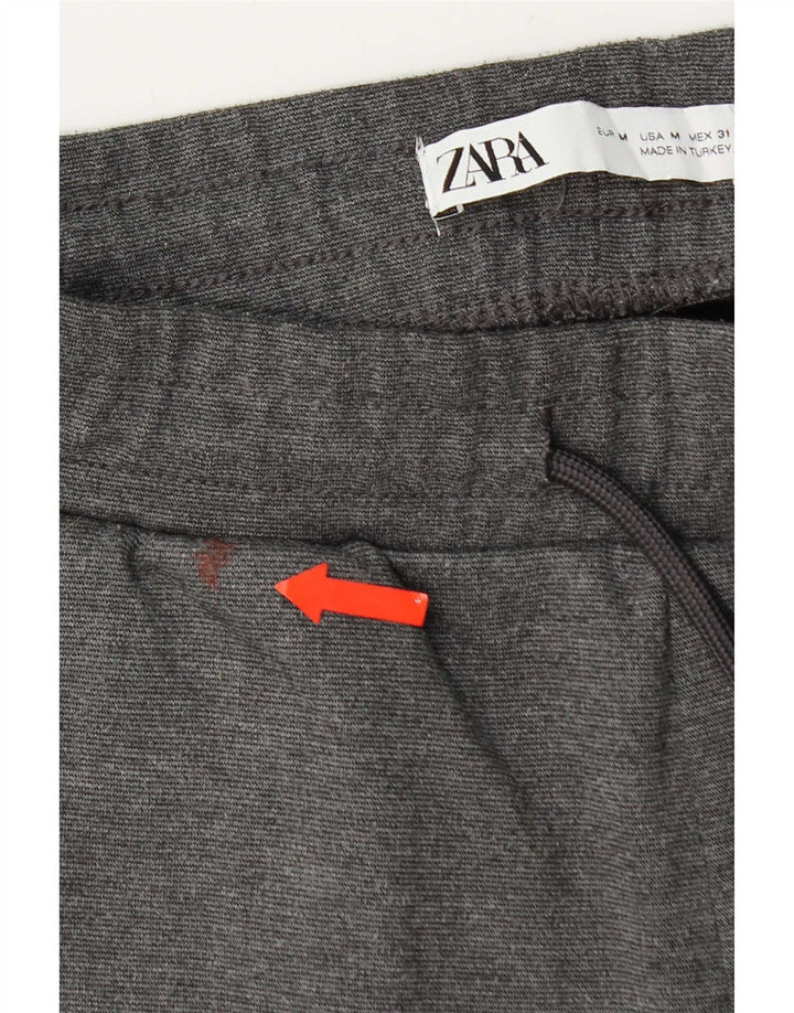 Zara Hombre Pantalón Chándal Joggers Gris Medio Poliéster