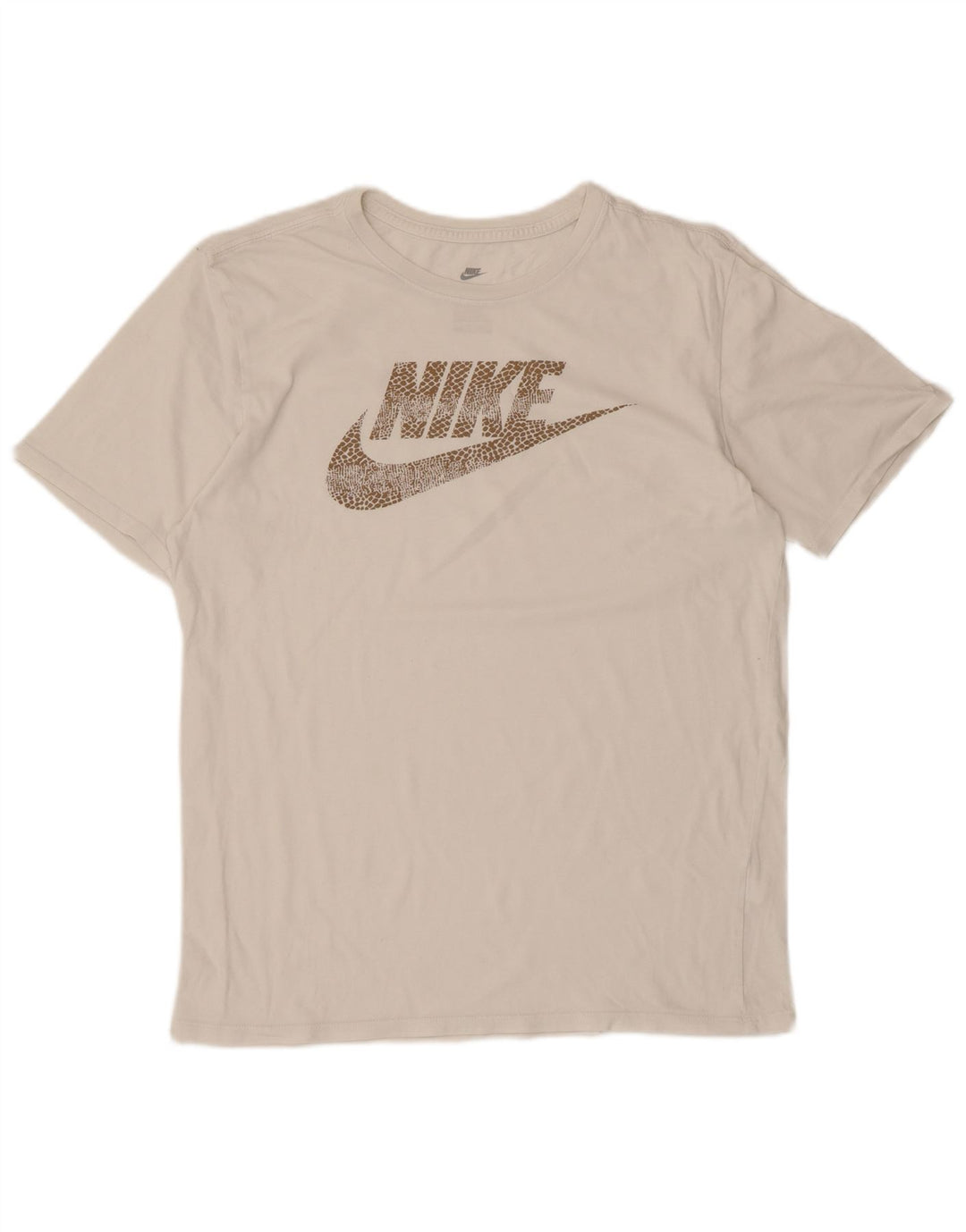 Nike Camiseta con gráfico de corte atlético para hombre, talla mediana, blanca