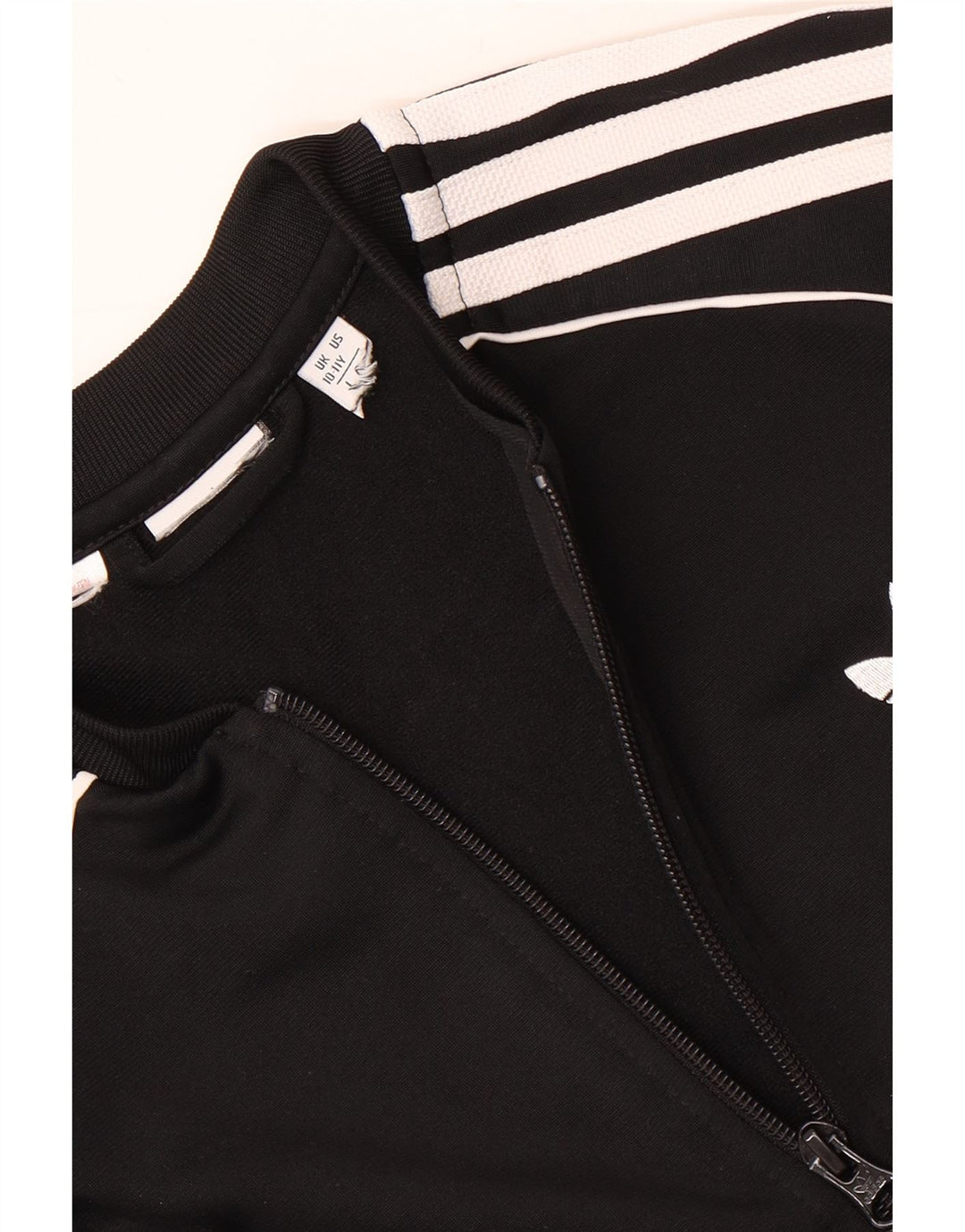 Adidas - Chaqueta de chándal para niña, 10-11 años, color negro