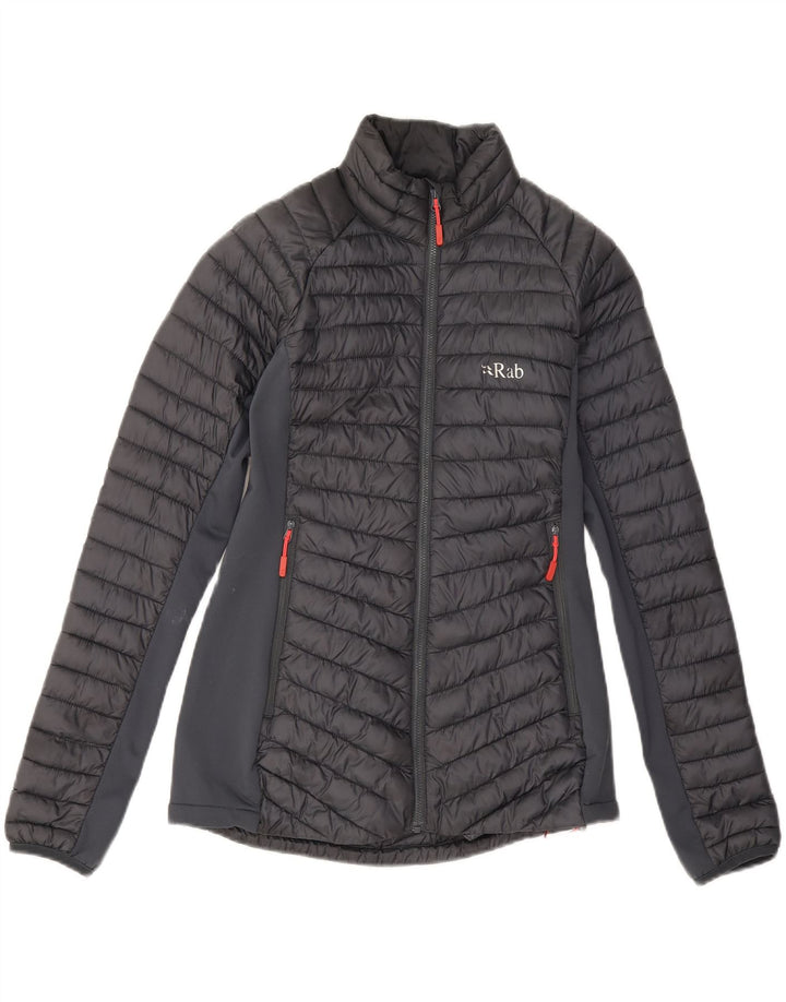 Chaqueta acolchada extragrande para mujer Rab UK 10 Small Grey Polyamide