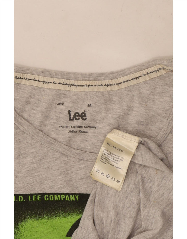 Lee Camiseta gráfica para mujer Top UK 42 Algodón gris medio