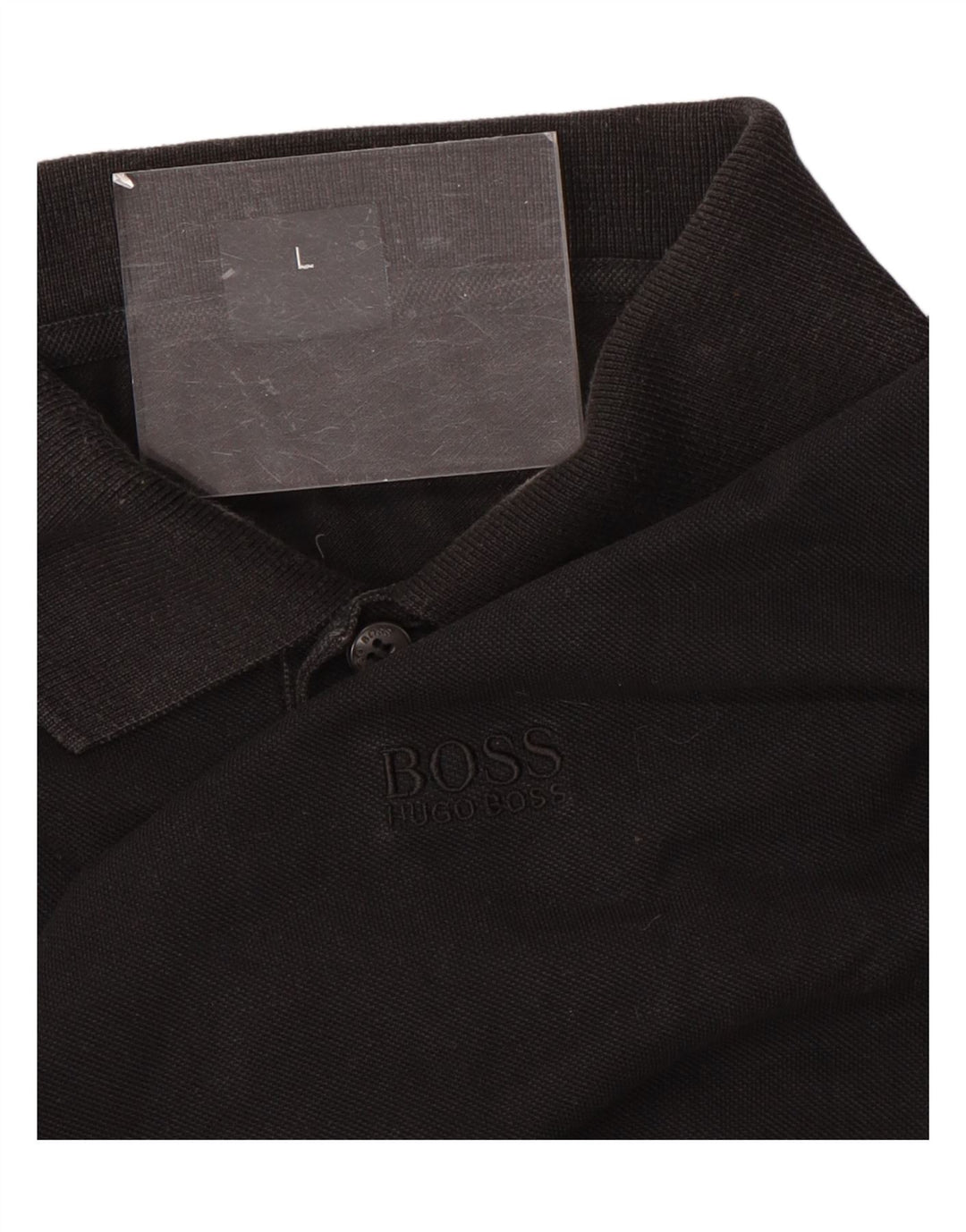 Polo Hugo Boss Hombre Grande Algodón Negro