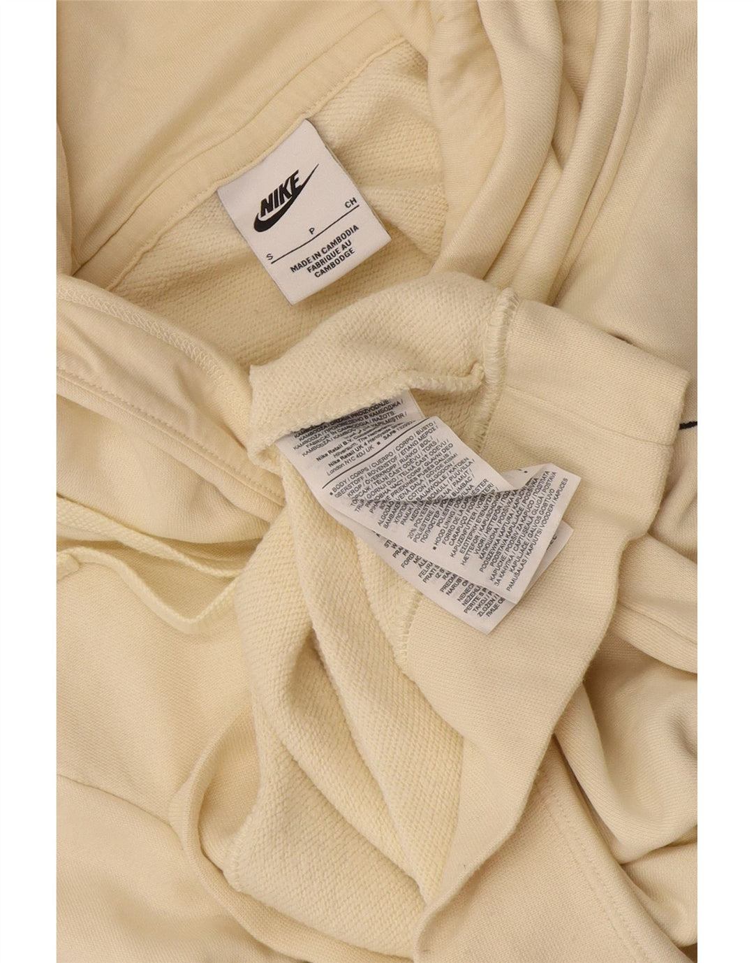 Nike - Sudadera con capucha para hombre, talla pequeña, algodón beige