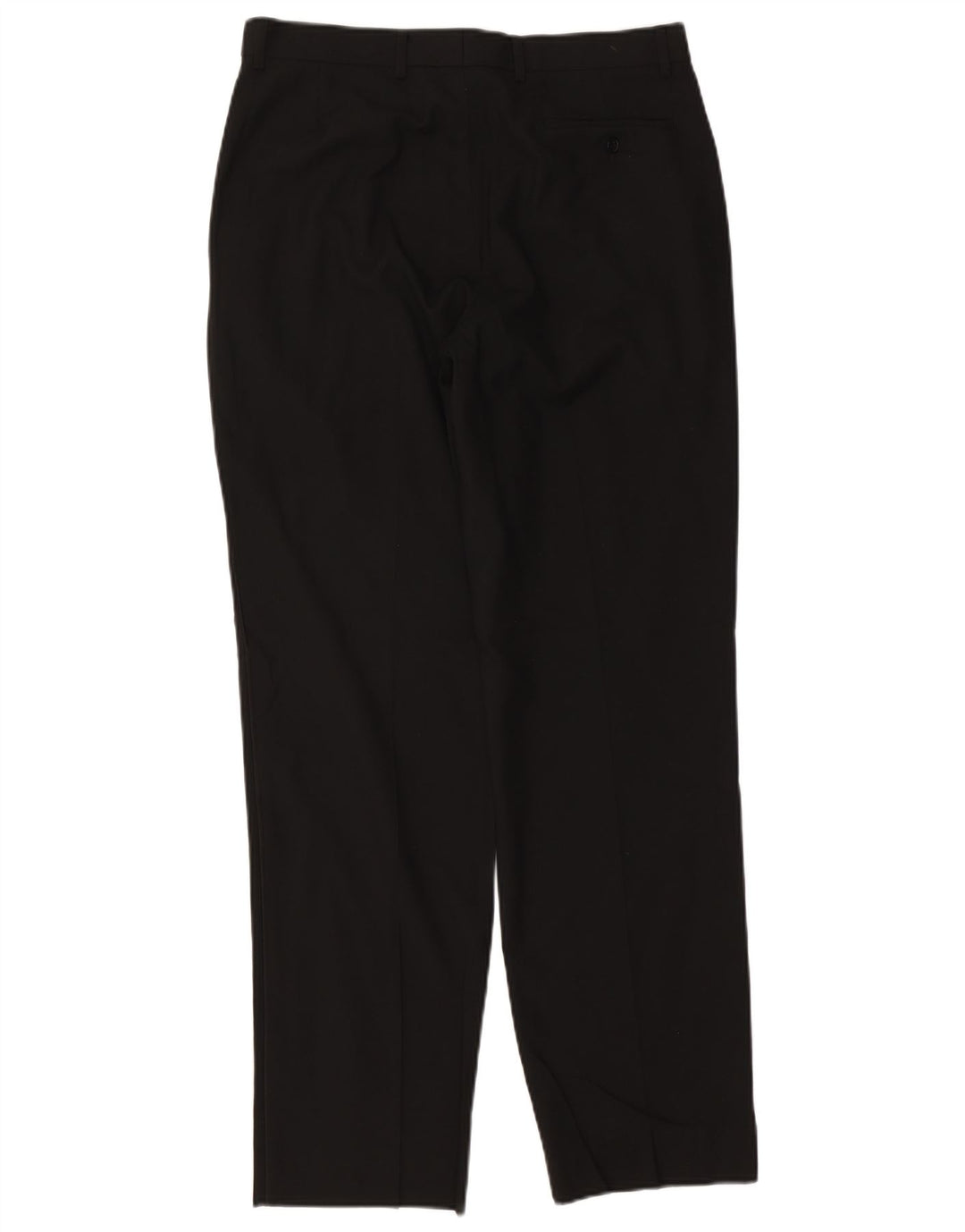 Marks & Spencer Pantalón chino cónico para hombre W34 L33 Poliéster negro