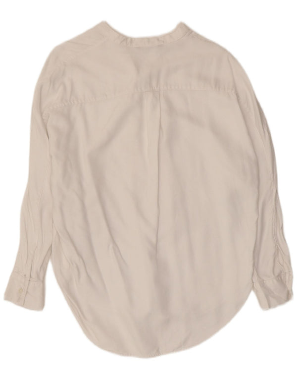 BANANA REPUBLIC Camisa pulóver pequeña para mujer UK 40 Mediano Blanco