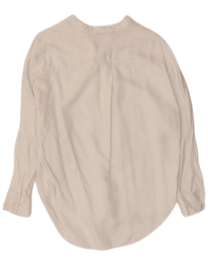 BANANA REPUBLIC Camisa pulóver pequeña para mujer UK 40 Mediano Blanco
