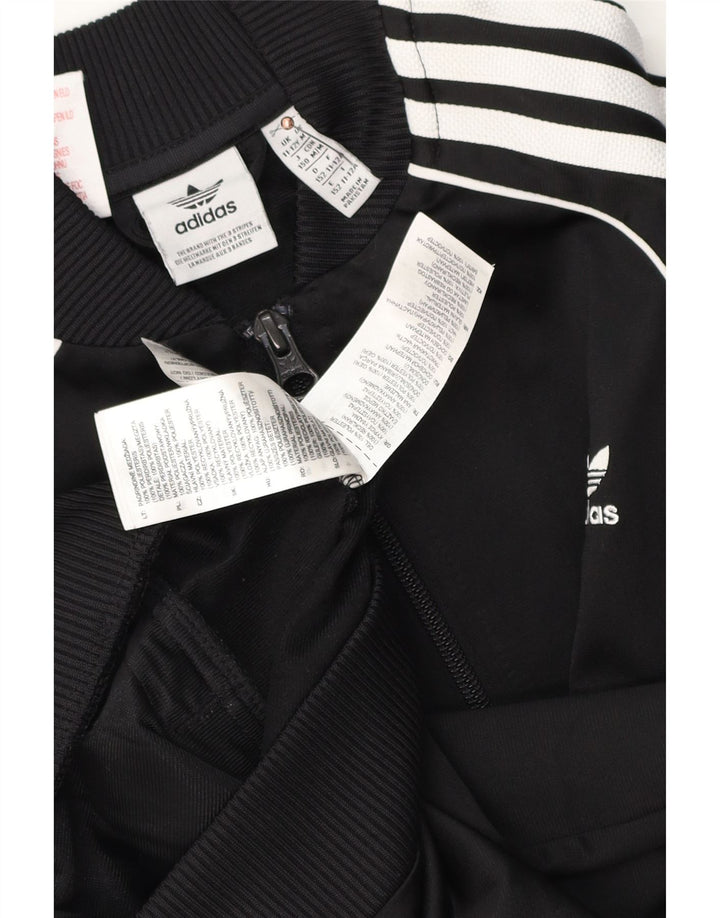 Adidas Chaqueta de chándal para niño 11-12 años Negro Poliéster