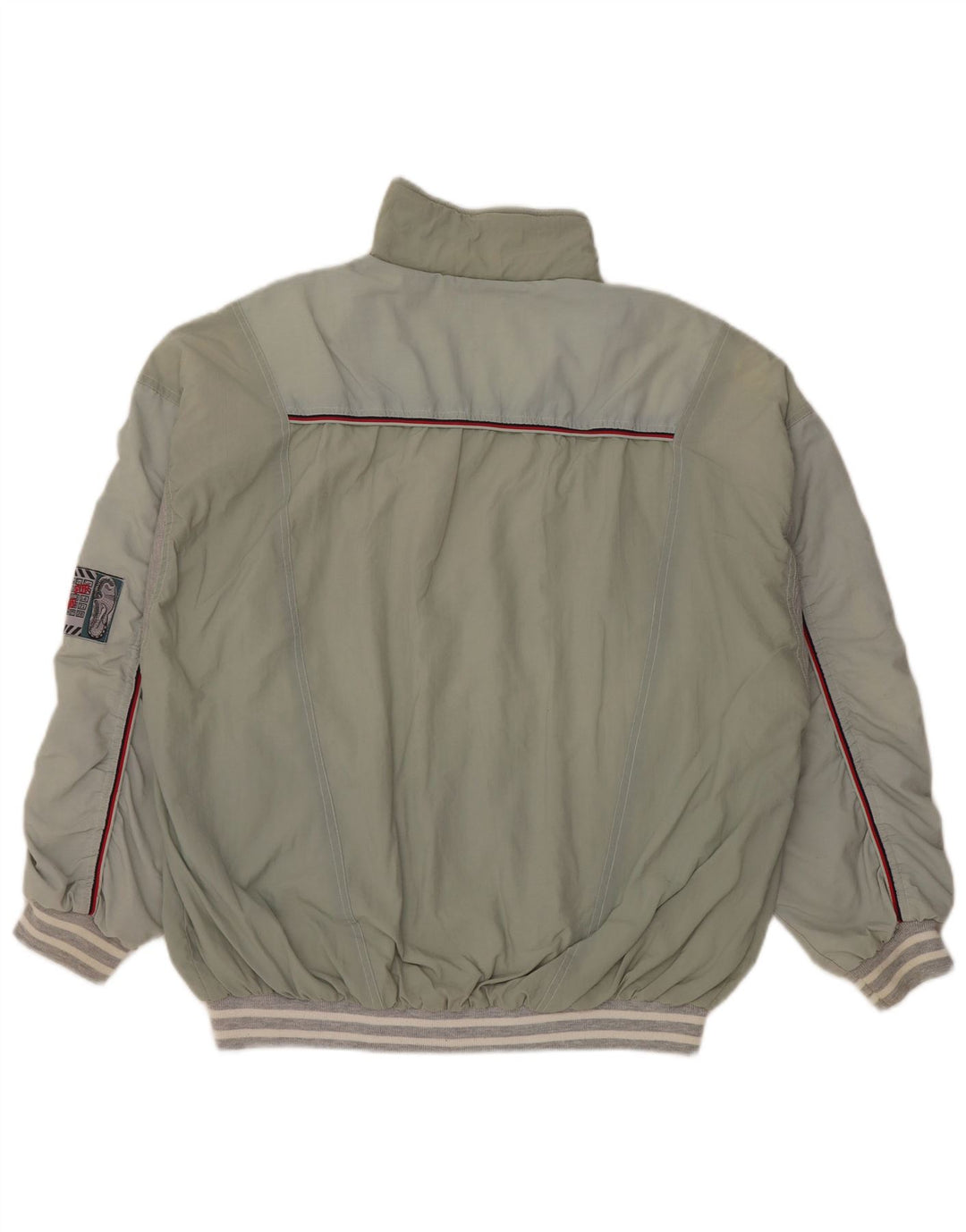 VINTAGE Chaqueta superior de chándal para hombre Bloque de color verde grande