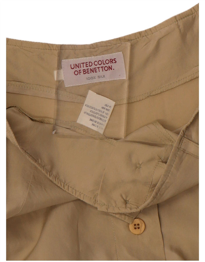 BENETTON Maxifalda Mujer W28 Seda Beige Medio