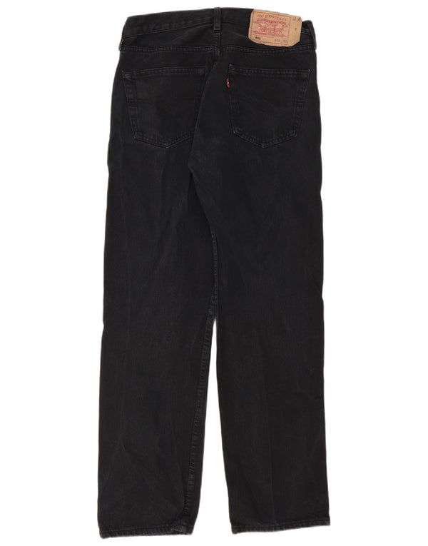Levi's Mujer 501 Vaqueros Rectos W32 L30 Algodón Negro