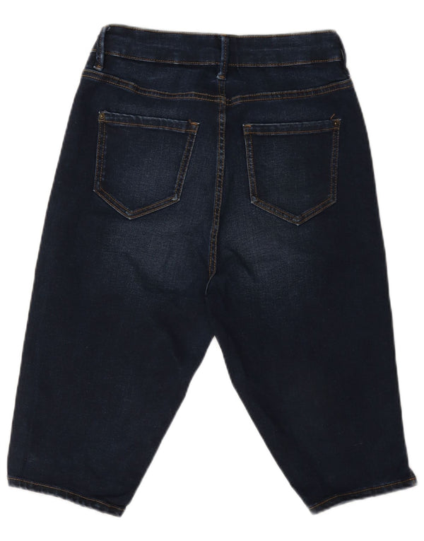 Marks & Spencer Bermudas vaqueras para mujer UK 8 Small W26 Algodón azul marino