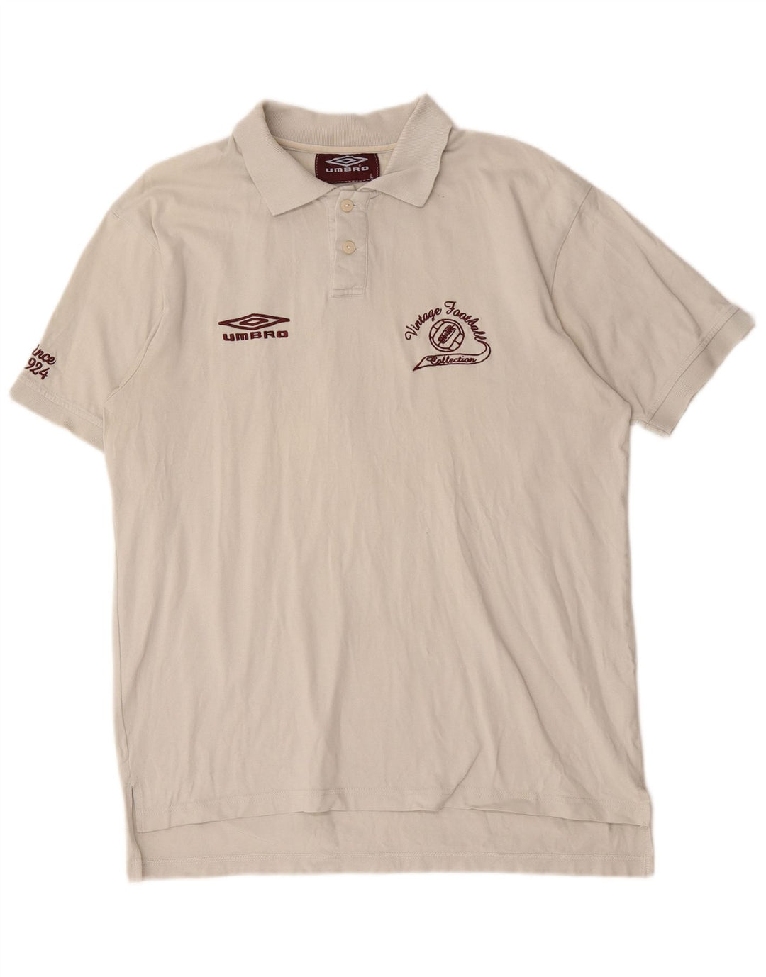 Umbro Polo Gráfico Para Hombre Algodón Blanco Grande
