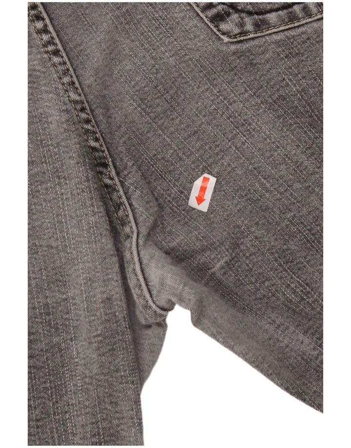 MARKS & SPENCER Vaqueros rectos elásticos para mujer UK 46 Large W32 L30 Gris
