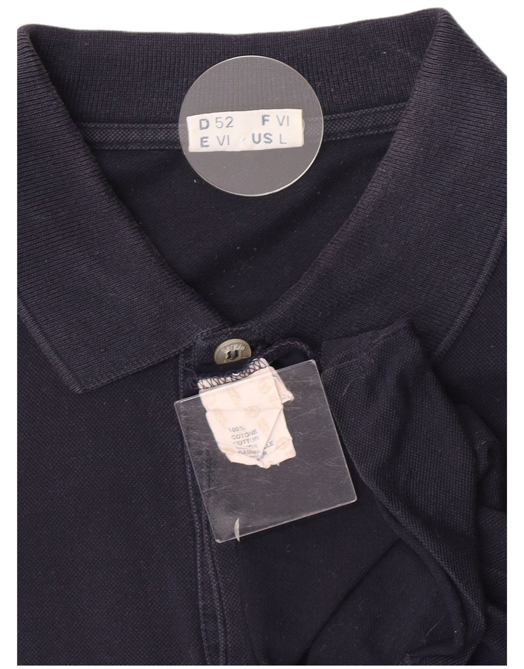 Sergio Tacchini Polo Hombre Grande Azul Marino Algodón