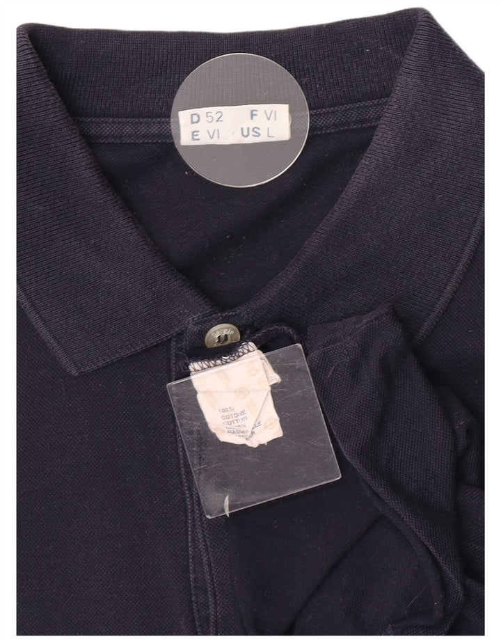 Sergio Tacchini Polo Hombre Grande Azul Marino Algodón