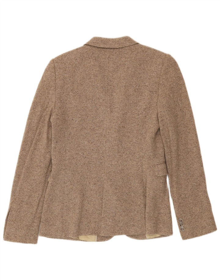 Massimo Dutti Chaqueta Blazer De Punto De 2 Botones Mujer EU 40 Medio Beige Moteado