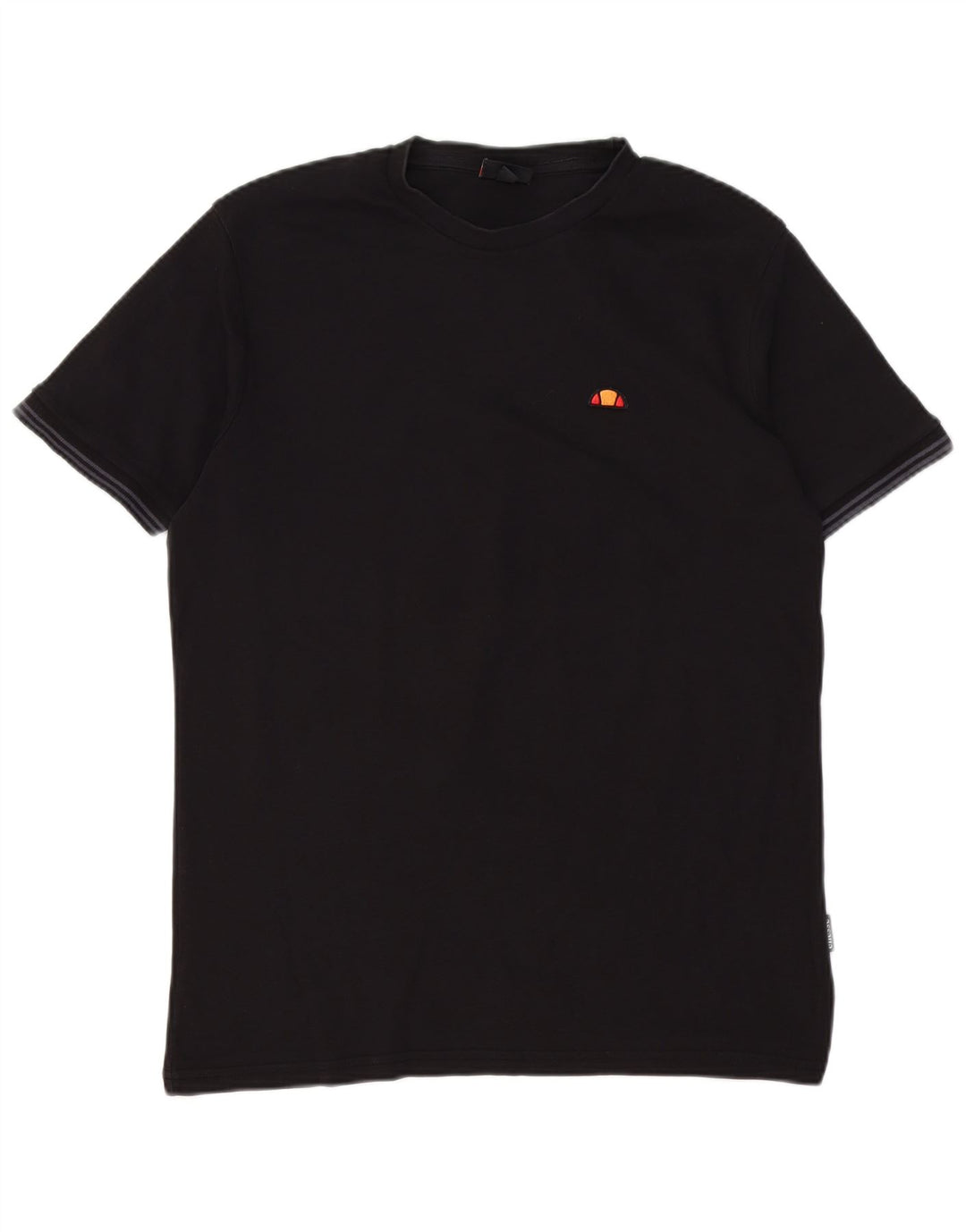 ELLESSE Hombre Camiseta Top Medium Negro