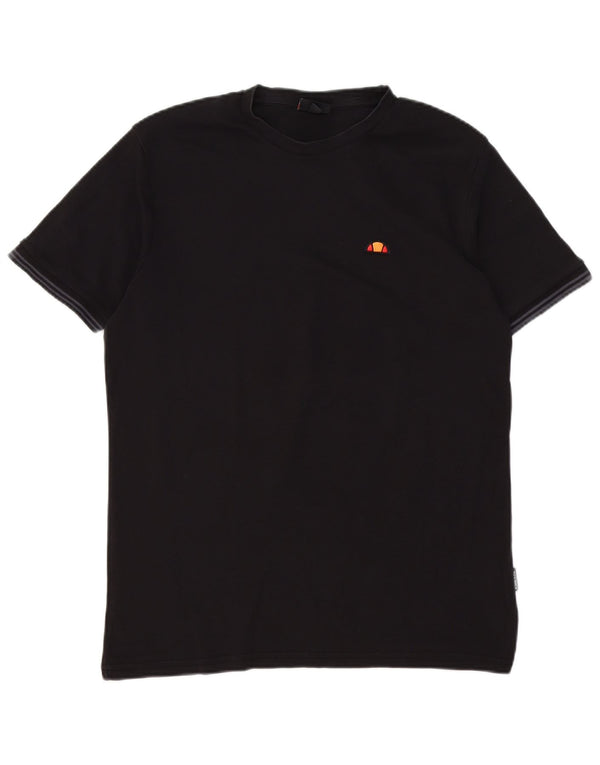 ELLESSE Hombre Camiseta Top Medium Negro