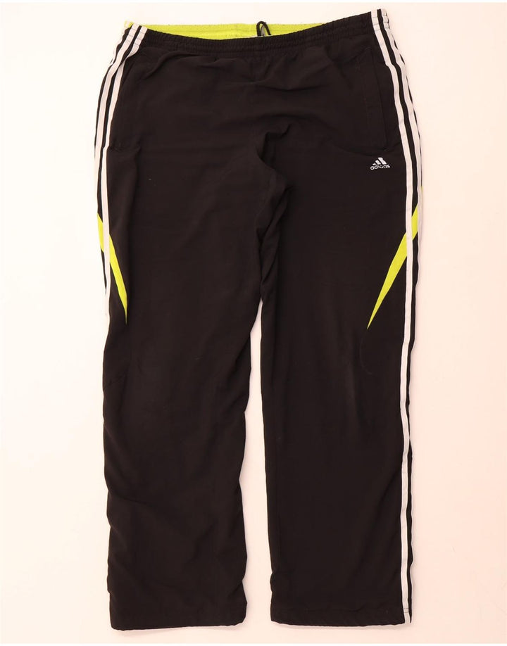 Adidas Mens Climalite Chándal Pantalones UK 44/46 Grande Negro Poliéster