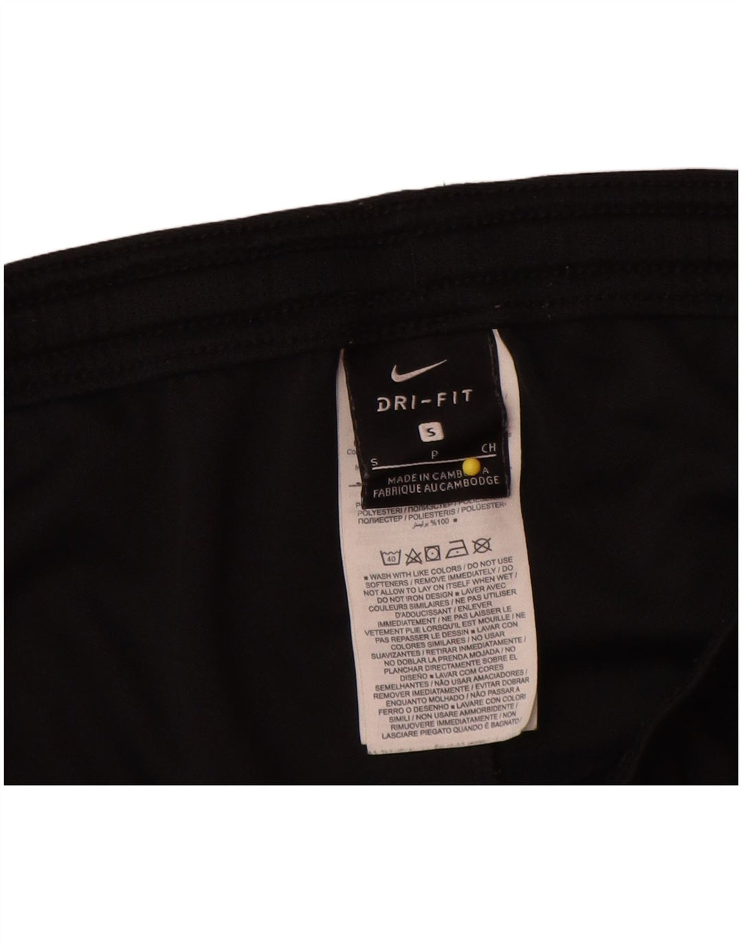 Nike Dri Fit - Pantalones cortos deportivos para hombre (poliéster), color negro