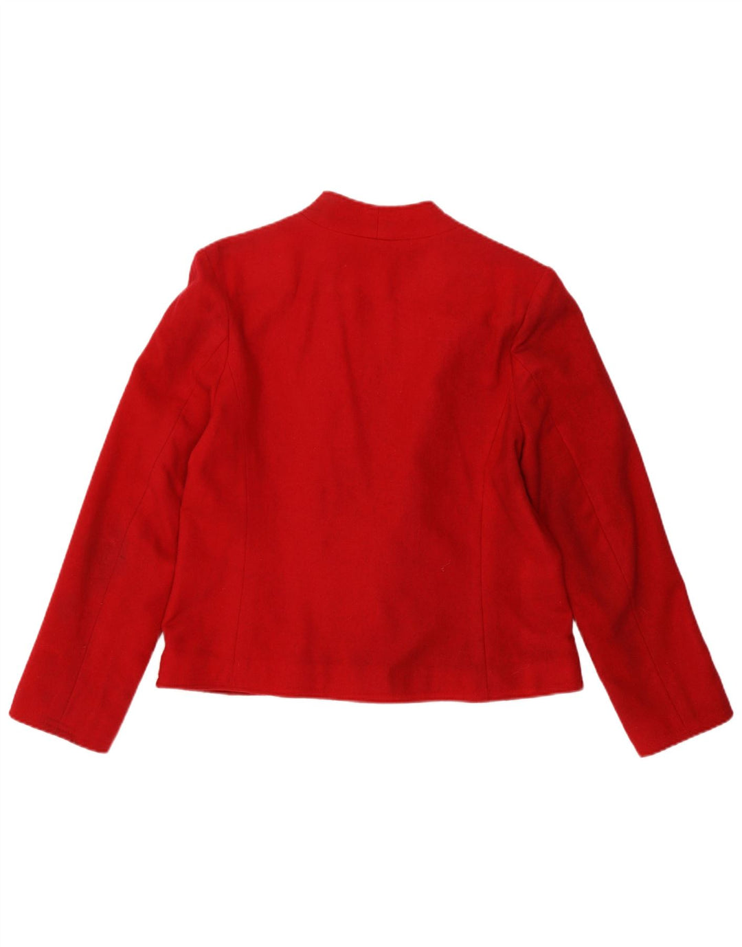 Vintage mujer 1 botón Blazer chaqueta Reino Unido 12 rojo medio