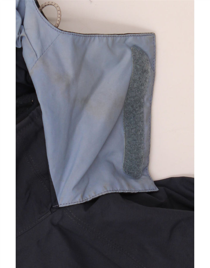 BERGHAUS Chaqueta cortavientos con capucha de gran tamaño para mujer UK 12 Medium Azul marino